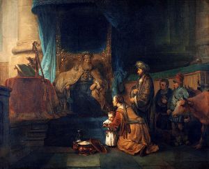 Gerbrand Van den EEckhout:Hannah presenting her son Samuel to the Priest Eli