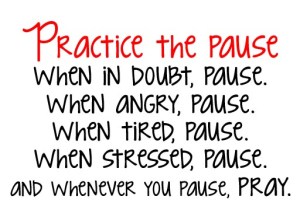 pause to pray