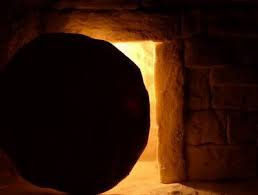 empty easter tomb