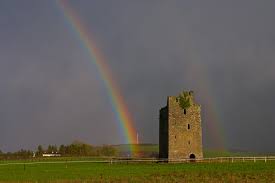 rainbow and castle