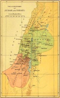 Map of Israel and Judah