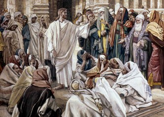 Tissot: The Pharisees Question Jesus 