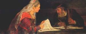 Arent de Gelder: Esther and Mordecai Writing the Second Letter of Purim