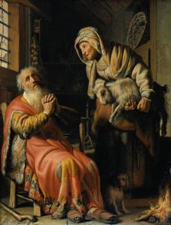 Rembrandt: Tobit and Anna