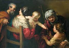 Jacques Blanchard: The Holy Family with Saint Elizabeth and the Infant Saint John the Baptist and the Infant Jesus
