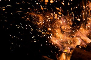 Campfire Spark Shower