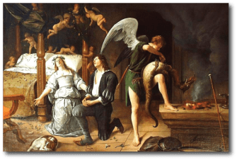 Jan Steen: Tobias and Sarah on their Wedding Night
