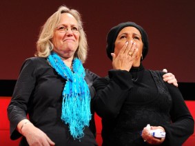 Phyllis Rodriguez and Aicha el-Wafi