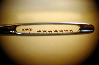 camels in needle eye