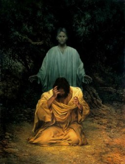 Jesus and the Angel in Gethsemane