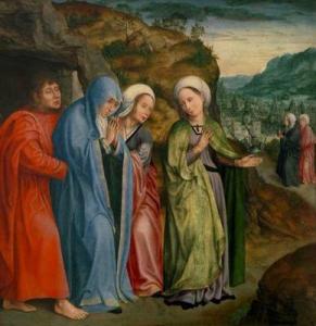 Quentin Metsys: John the Evangelist and the Three Women at the Tomb of Christ